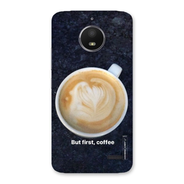 Cappuccino Coffee Back Case for Moto E4