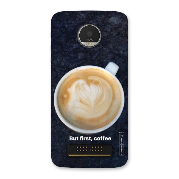 Cappuccino Coffee Back Case for Moto Z Play