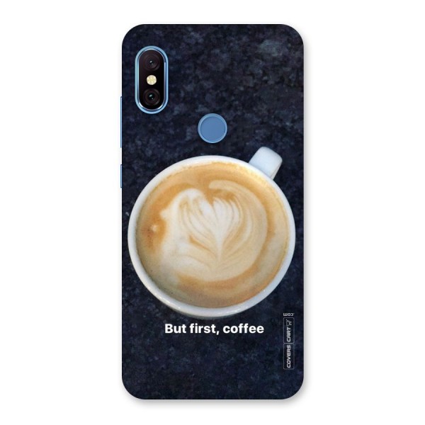 Cappuccino Coffee Back Case for Redmi Note 6 Pro