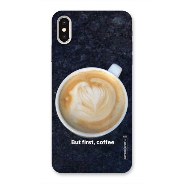 Cappuccino Coffee Back Case for iPhone XS Max