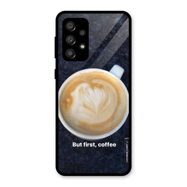 Cappuccino Coffee Glass Back Case for Galaxy A32