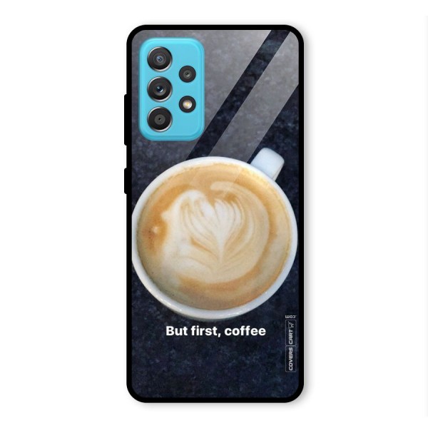 Cappuccino Coffee Glass Back Case for Galaxy A52s 5G