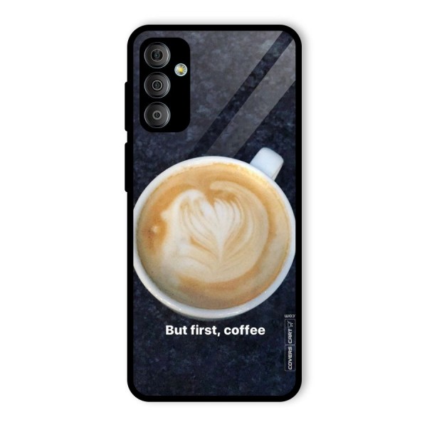 Cappuccino Coffee Glass Back Case for Galaxy F23