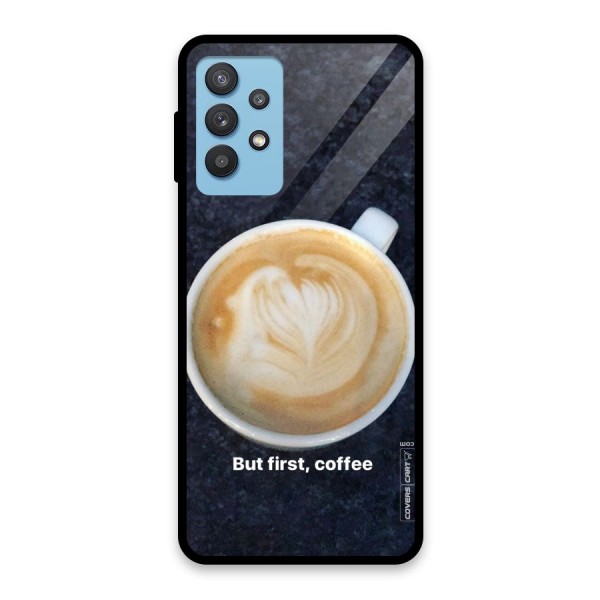 Cappuccino Coffee Glass Back Case for Galaxy M32 5G