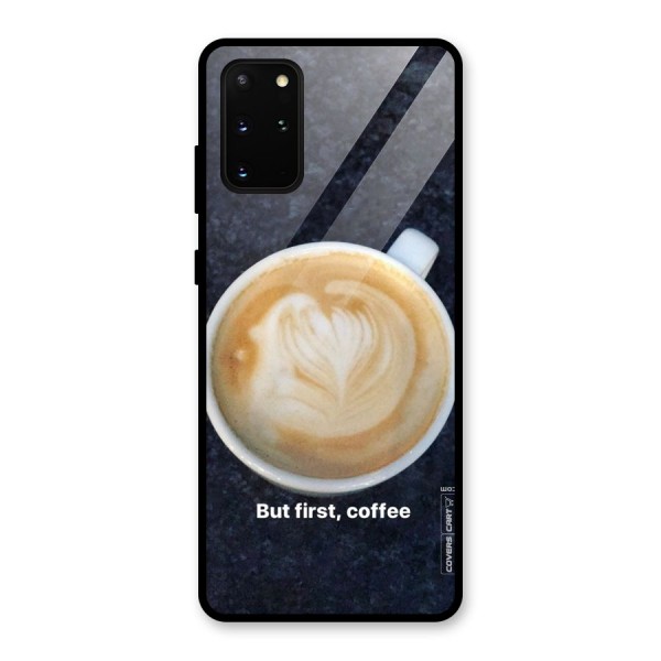 Cappuccino Coffee Glass Back Case for Galaxy S20 Plus