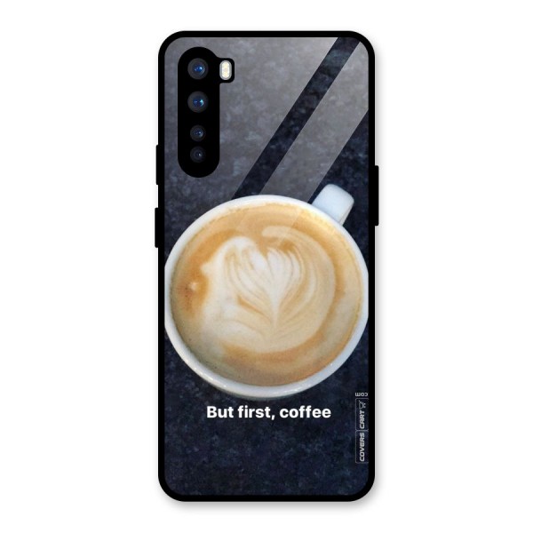 Cappuccino Coffee Glass Back Case for OnePlus Nord