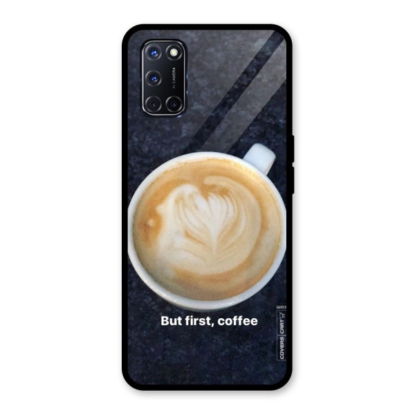 Cappuccino Coffee Glass Back Case for Oppo A52