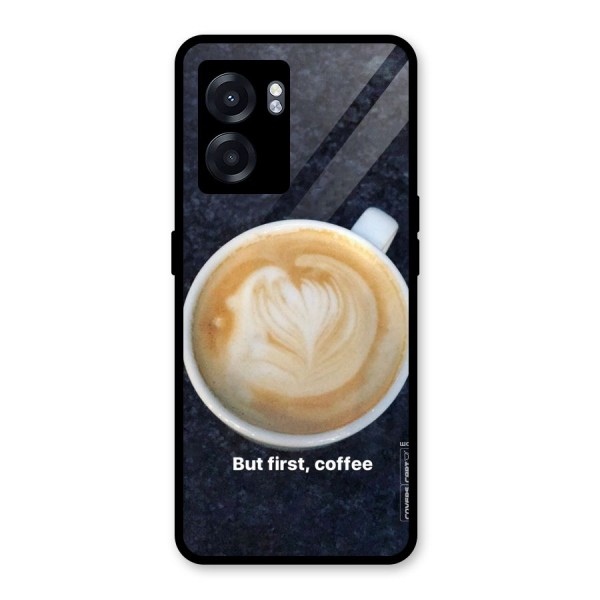 Cappuccino Coffee Glass Back Case for Oppo K10 (5G)