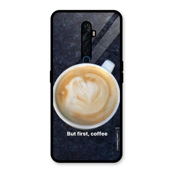 Cappuccino Coffee Glass Back Case for Oppo Reno2 Z