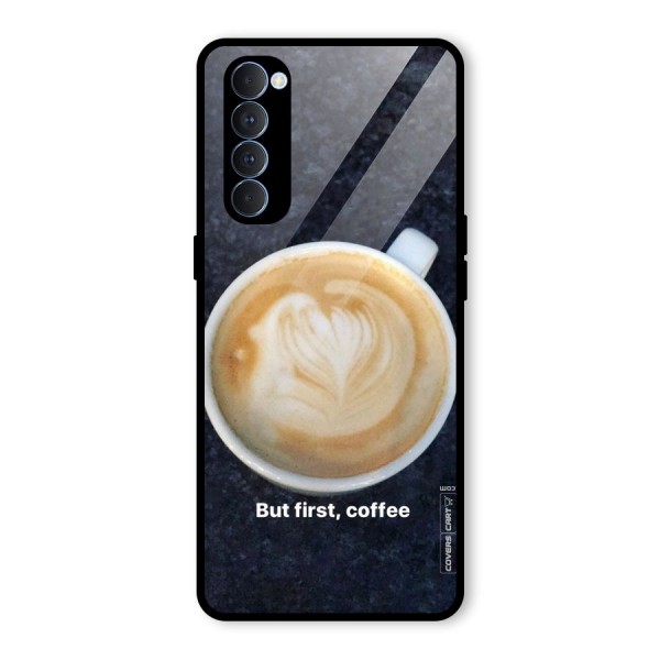 Cappuccino Coffee Glass Back Case for Oppo Reno4 Pro