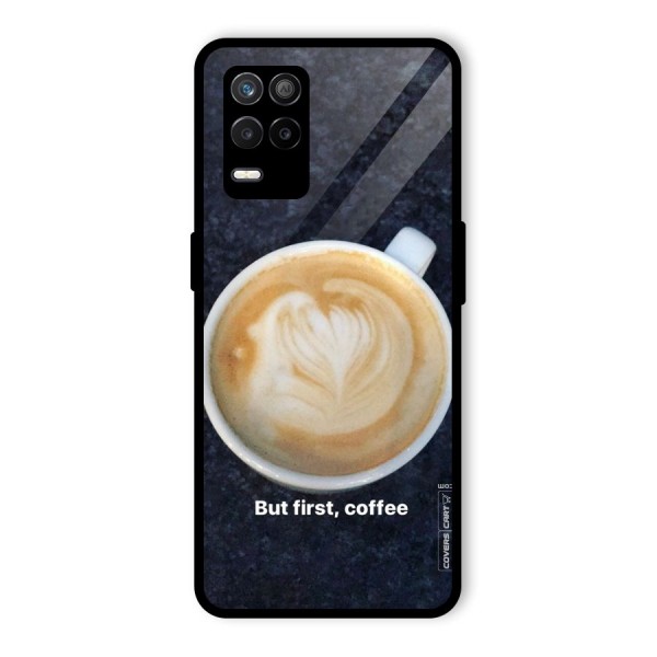 Cappuccino Coffee Glass Back Case for Realme 9 5G