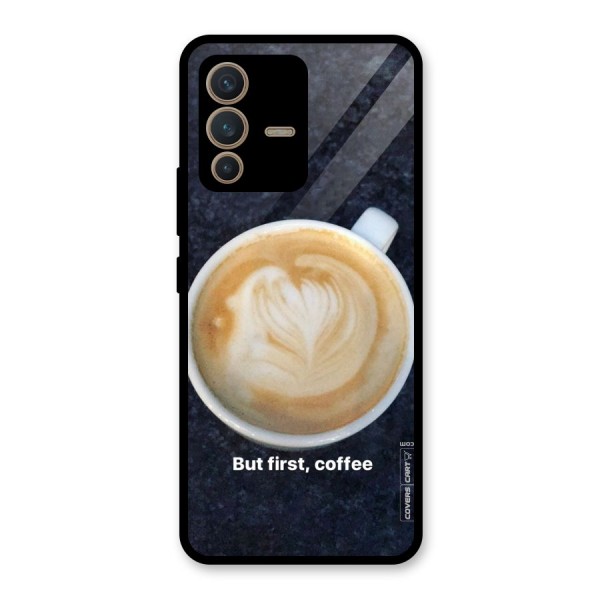 Cappuccino Coffee Glass Back Case for Vivo V23 5G