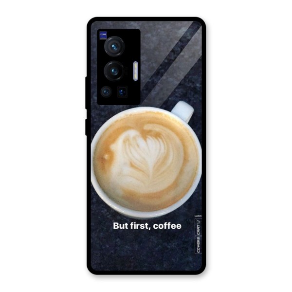 Cappuccino Coffee Glass Back Case for Vivo X70 Pro