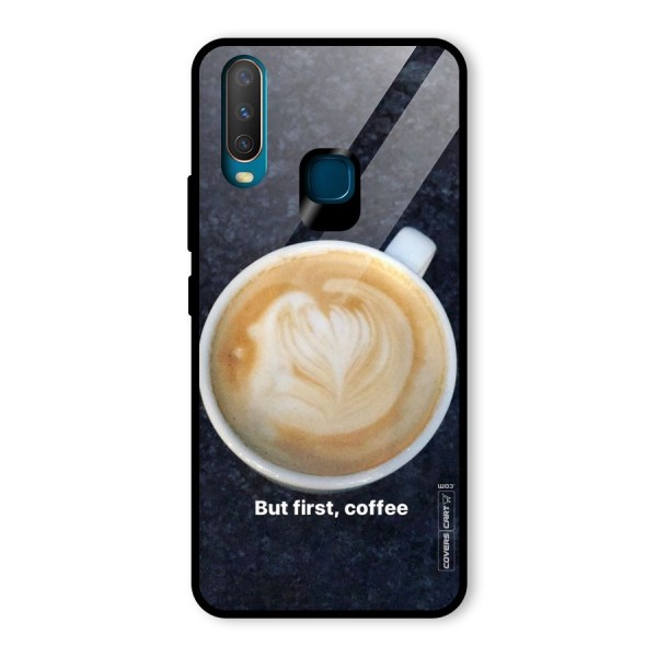 Cappuccino Coffee Glass Back Case for Vivo Y12