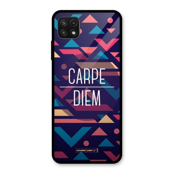 Carpe Diem Glass Back Case for Galaxy A22 5G