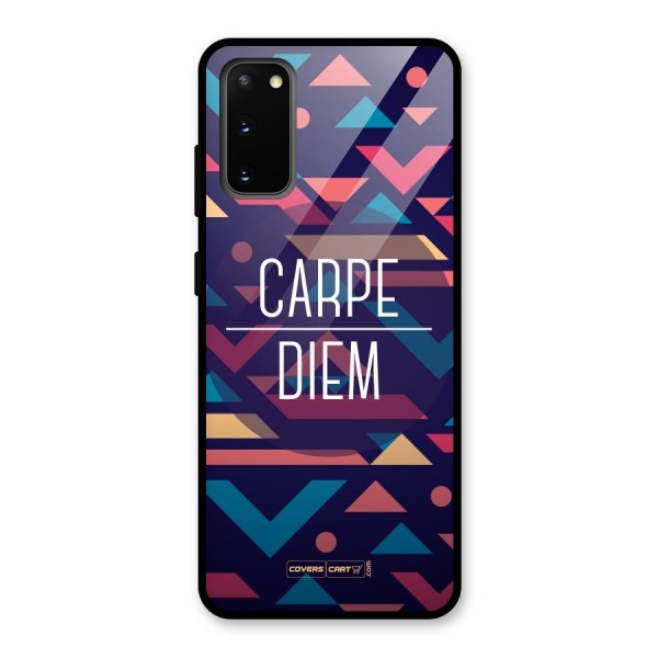 Carpe Diem Glass Back Case for Galaxy S20