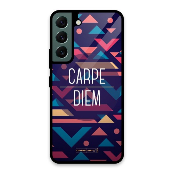 Carpe Diem Glass Back Case for Galaxy S22 5G