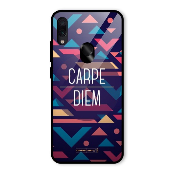 Carpe Diem Glass Back Case for Redmi Note 7