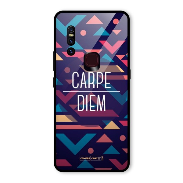 Carpe Diem Glass Back Case for Vivo V15