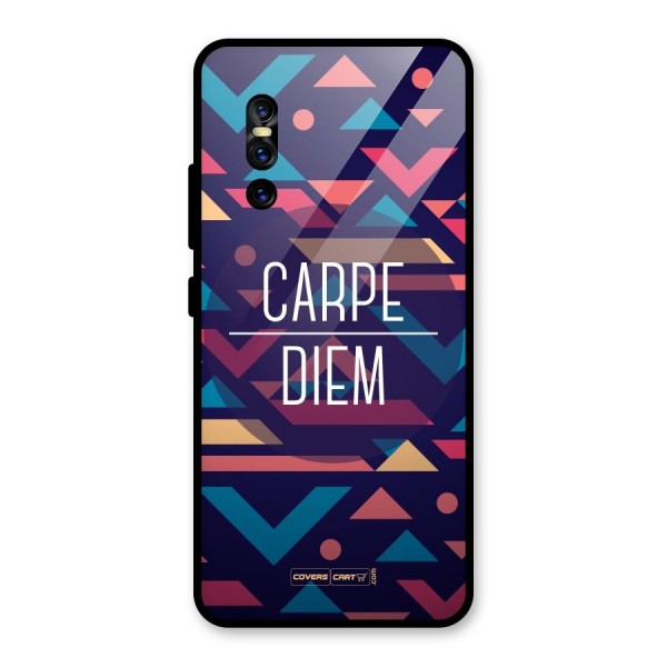 Carpe Diem Glass Back Case for Vivo V15 Pro