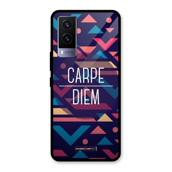 Carpe Diem Glass Back Case for Vivo V21e 5G