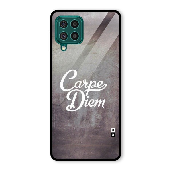 Carpe Diem Rugged Glass Back Case for Galaxy F62