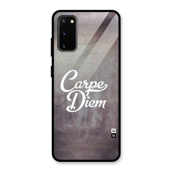 Carpe Diem Rugged Glass Back Case for Galaxy S20