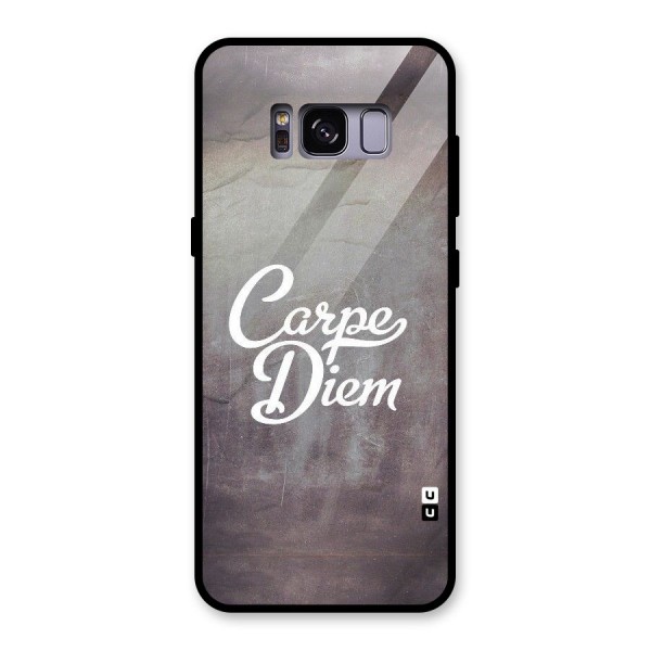 Carpe Diem Rugged Glass Back Case for Galaxy S8