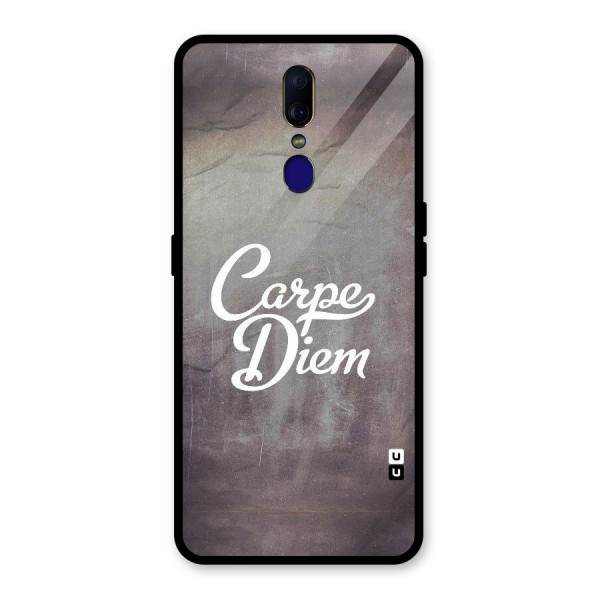 Carpe Diem Rugged Glass Back Case for Oppo F11