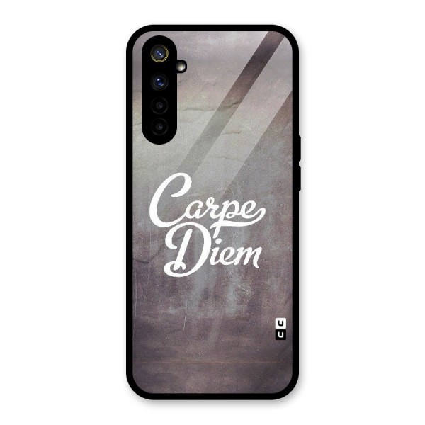 Carpe Diem Rugged Glass Back Case for Realme 6