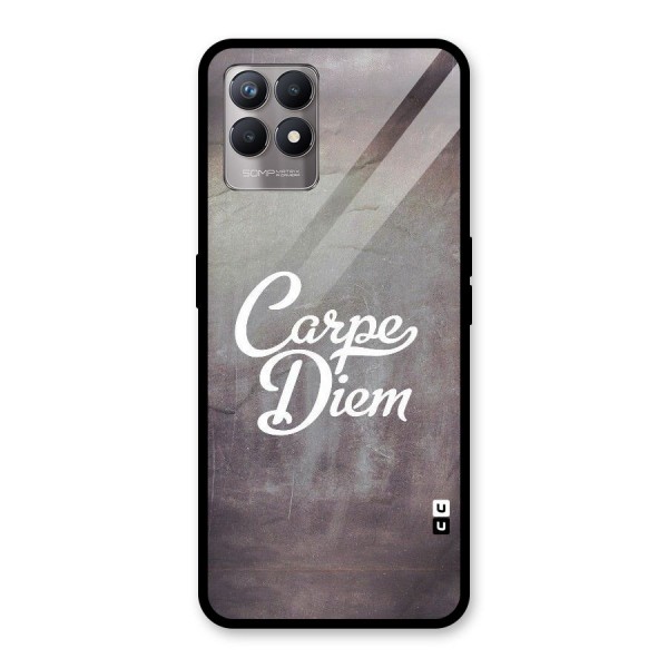 Carpe Diem Rugged Glass Back Case for Realme 8i