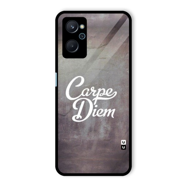 Carpe Diem Rugged Glass Back Case for Realme 9i