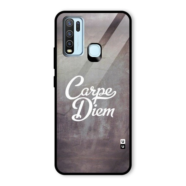 Carpe Diem Rugged Glass Back Case for Vivo Y30