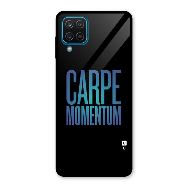 Carpe Momentum Glass Back Case for Galaxy A12