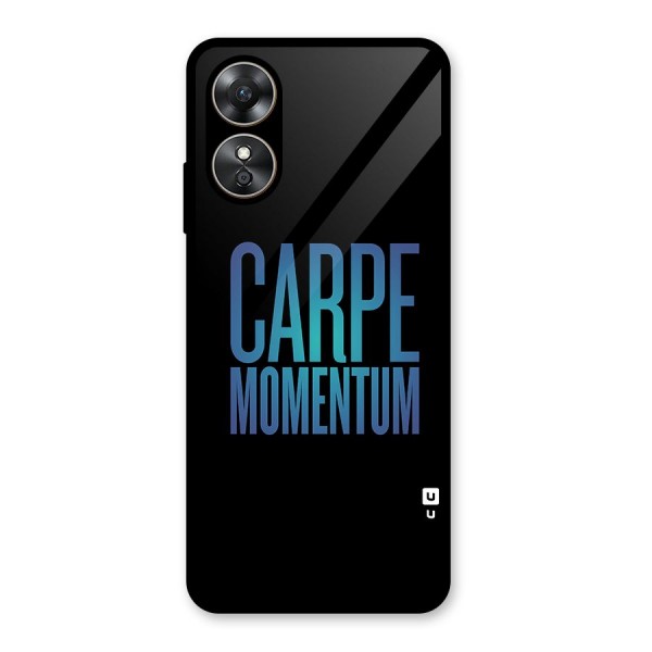 Carpe Momentum Glass Back Case for Oppo A17