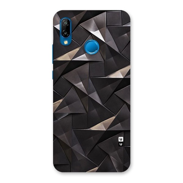 Carved Triangles Back Case for Huawei P20 Lite