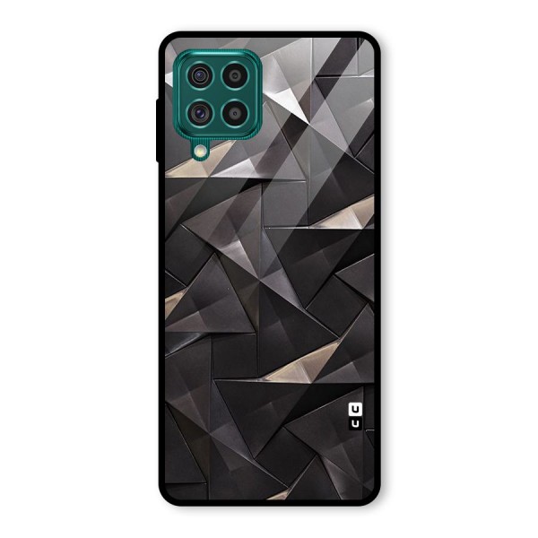 Carved Triangles Glass Back Case for Galaxy F62