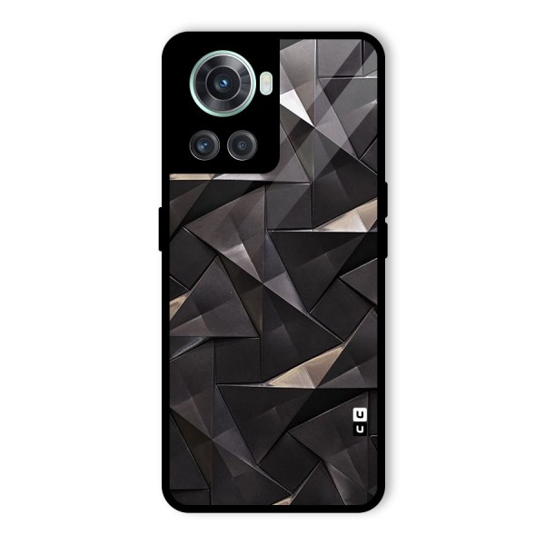 Carved Triangles Glass Back Case for OnePlus 10R