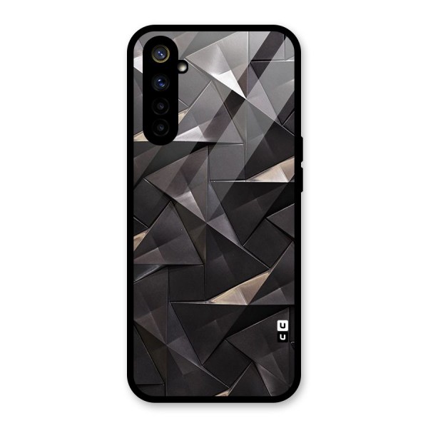 Carved Triangles Glass Back Case for Realme 6