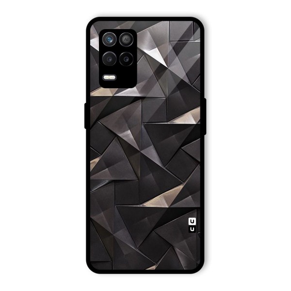 Carved Triangles Glass Back Case for Realme 9 5G