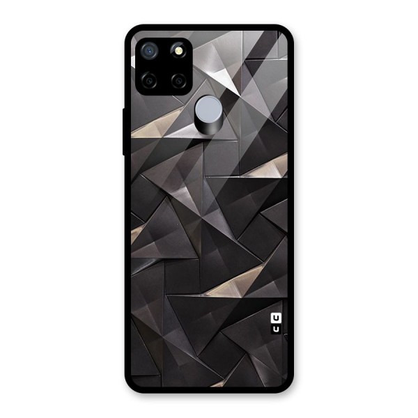 Carved Triangles Glass Back Case for Realme C12