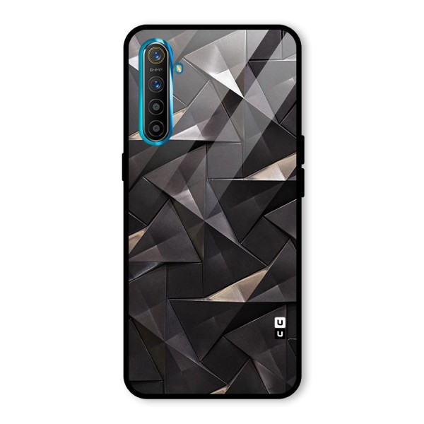 Carved Triangles Glass Back Case for Realme XT