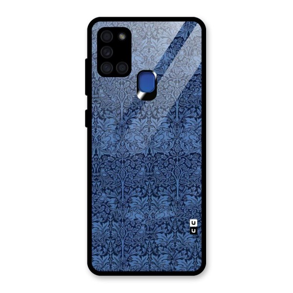 Carving Design Glass Back Case for Galaxy A21s