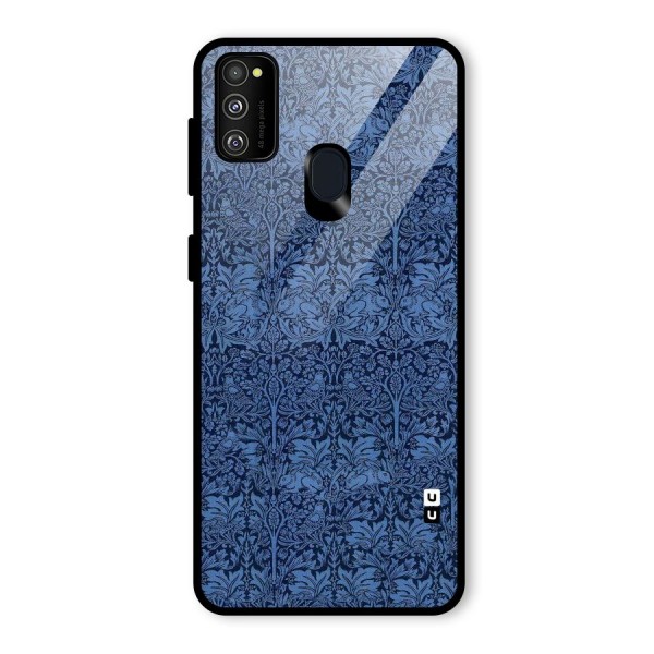 Carving Design Glass Back Case for Galaxy M21