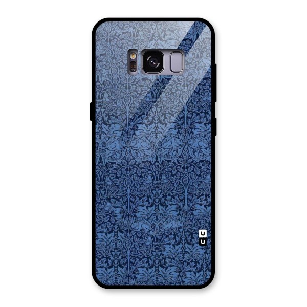 Carving Design Glass Back Case for Galaxy S8