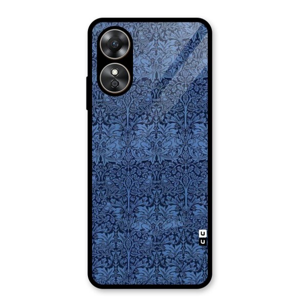 Carving Design Glass Back Case for Oppo A17