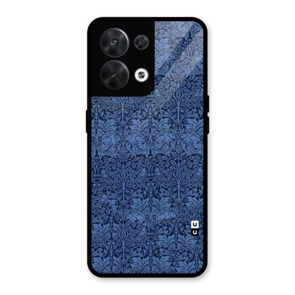 Carving Design Glass Back Case for Oppo Reno8 5G