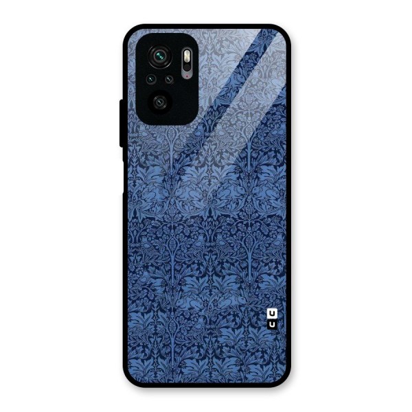 Carving Design Glass Back Case for Redmi Note 10