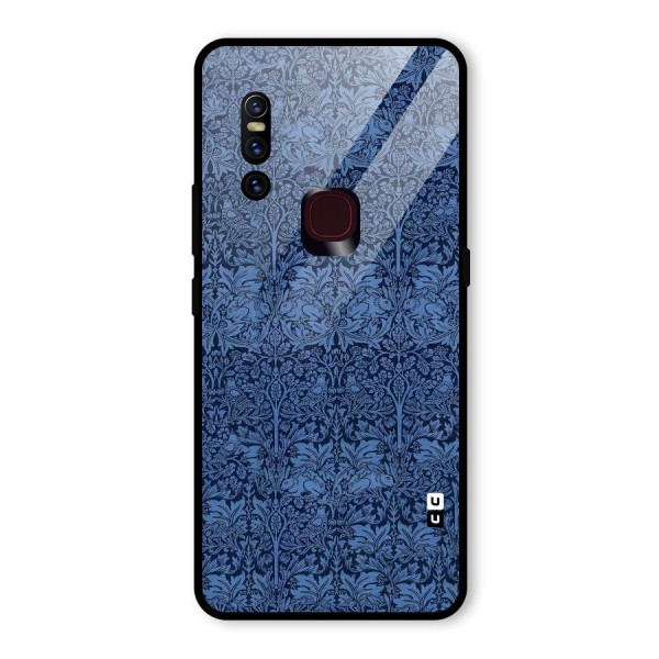 Carving Design Glass Back Case for Vivo V15