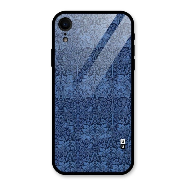 Carving Design Glass Back Case for XR